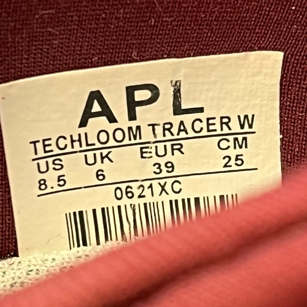 APL TechLoom Tracer Knit Low Top Shoe Burgundy Women 8.5 39 New Without Box